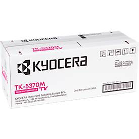 Original Kyocera Toner TK-5370M, 5000 A4 Seiten, inkl. Resttonerbehälter, Einzelpack, magenta