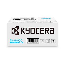 Original Kyocera Toner TK-5490C, bis 2400 Seiten, Einzelpack, cyan