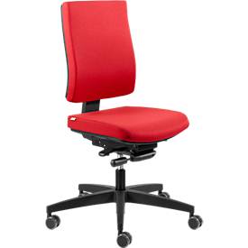 Original Steifensand Bürostuhl CETO CT1310, Synchronmechanik, ohne Armlehnen, Lordosenstütze, rot