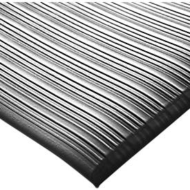 Orthomat® Arbeitsplatzmatte Ribbed, schwarz 900 x 1500 mm