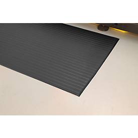 Orthomat® Arbeitsplatzmatte Ribbed, schwarz, lfm. x B 900 mm