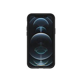 Symmetry Series+ with MagSafe - Hintere Abdeckung für Mobiltelefon - Polycarbonat, Kunstfaser - Schwarz - für Apple iPhone 12, 12 Pro