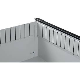 Otto Kind Breitfachwerkbank Typ 405, Buche Multiplexplatte, bis 1.200 kg, B 1524 x T 750 x H 850 mm, Stahl, Zentralverschluss, weißaluminium/weißaluminium