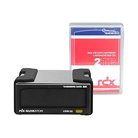 Overland Tandberg RDX QuikStor - RDX-Laufwerk - SuperSpeed USB 3.0 - extern - mit 2-TB-Kassette