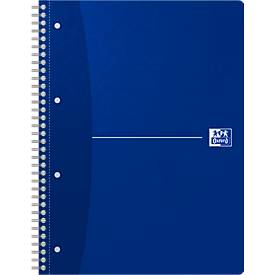 Oxford Office-Collegeblock, DIN A4+, 70 Blatt kariert, 5er Pack, blau