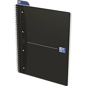 Oxford Office-Collegeblock, DIN A4+, 70 Blatt liniert, 5er Pack, schwarz