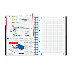 Oxford Office-Notizbuch European Book, DIN A4+, kariert, Hardcover, 5 Stück