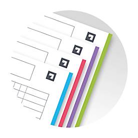 Oxford Office-Notizbuch European Book, DIN A4+, kariert, Hardcover, 5 Stück