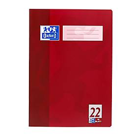 Oxford Schulhefte, DIN A4, Lineatur 22 kariert ohne Rand, 15 Stück à 16 Blatt, Optik Paper®