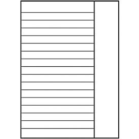 Oxford Schulhefte, DIN A4,Lineatur 25 liniert mit breitem Rand rechts, 15 Stück à 16 Blatt, Optik Paper®