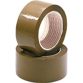 Packband Nopi® Classic 4042, Gesamtstärke 52 μ, L 66 m x B 50 mm, Rollen-∅ 76 mm, Polypropylen-Folie, braun, 6 Rollen