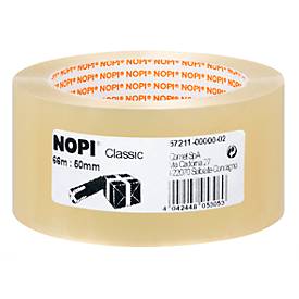Packband Nopi® Classic 4042, Gesamtstärke 52 μ, L 66 m x B 50 mm, Rollen-∅ 76 mm, Polypropylen-Folie, transparent, 36 Rollen