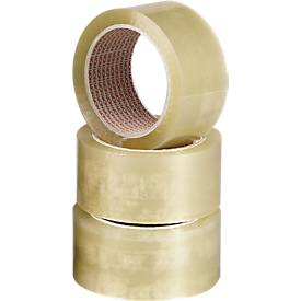 Packband Nopi® Classic 4042, Gesamtstärke 52 μ, L 66 m x B 50 mm, Rollen-∅ 76 mm, Polypropylen-Folie, transparent, 6 Rollen