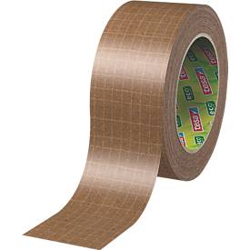 Packband tesapack® PAPER ULTRA STRONG ecoLogo® 56000, extrastarke Haftkraft, für Pakete bis 30 kg, reißfest, lösungsmittelfrei, recycelbar, Kraftpapier