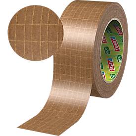 Packband tesapack® PAPER ULTRA STRONG ecoLogo® 56000, extrastarke Haftkraft, für Pakete bis 30 kg, reißfest, lösungsmittelfrei, recycelbar, Kraftpapier
