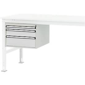 Packpool Schubladen-Unterbau, 3 Schubladen, f. Packpool Packtisch, 35 kg belastbar