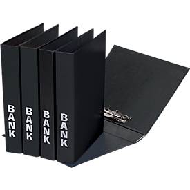 PAGNA Bankordner, PP Karton, Rückenbreite 52 mm, DIN A4, schwarz