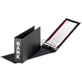 PAGNA Bankordner, PP Karton, Rückenbreite 52 mm,  DIN A6 quer, schwarz
