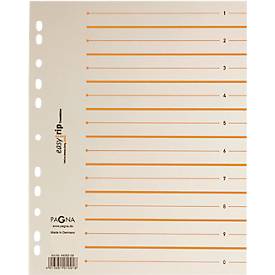 PAGNA Easy Rip Trennblätter, DIN A4-Format, Linienaufdruck, 100 Stück, orange