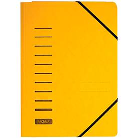 PAGNA Eckspannmappe, DIN A4, 3 Einschlagklappen, 25 Stück, gelb