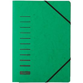 PAGNA Eckspannmappe, DIN A4, 3 Einschlagklappen, 25 Stück, grün