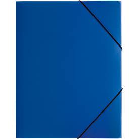 Pagna Eckspannmappe, DIN A4, aus PP, drei Innenklappen, blau