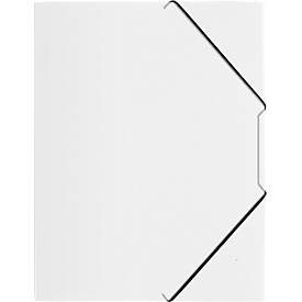 Pagna Eckspannmappe, DIN A4, aus PP, drei Innenklappen, tranparent