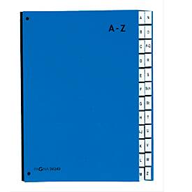 PAGNA Pultordner Color A - Z, auch für Überformate, Polypropylen,  blau