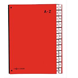 PAGNA Pultordner Color A - Z, auch für Überformate, Polypropylen, rot