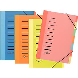 PAGNA Pultordner Color, für DIN A4, 7 Fächer, Polypropylen