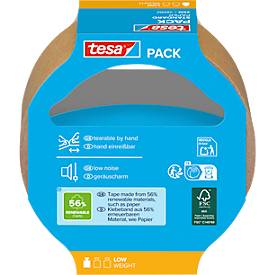 Paketklebeband tesapack Paper Standard ecoLogo, für Pakete bis zu 10 kg, B 38 mm x L 25 m, FSC zertifiziertes Papier, braun