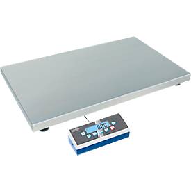 Paketwaage KERN EOC 100K-2XXL – robuste Plattformwaage aus Edelstahl, Wägebereich 60/150 kg, extra große Plattform, IP65