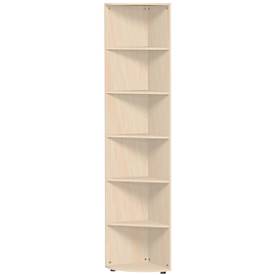 PALENQUE hoek boekenkast, 6 OH, B 400 x D 400 x H 2160 mm, ahorndecor