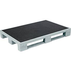 Palette plastique hygiènique pour charges lourdes -  L 1200 x l. 800 x H 150 mm - 5 p.