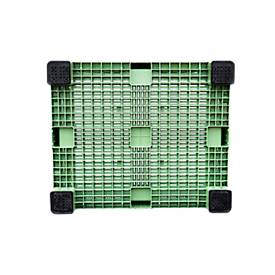 Palettenbehälter Big Box FP-FBO1210, 680 l, B 1200 x T 1000 x H 790 mm, perforiert, hellgrün, 4 Füße, bis 450 kg