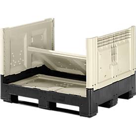 Palettenbox mit Füßen, klappbar, 565 Liter
