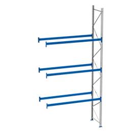 Palettenregal PR 600, Anbaufeld, H 5800 mm, max. 800 kg, 3 Traversen