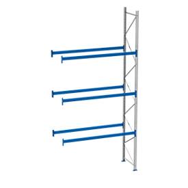 Palettenregal PR 600, Anbaufeld, H 5800 mm, max. 800 kg, 3 Traversen