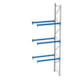 Palettenregal PR 600, Anbaufeld, H 5800 mm, max. 800 kg, 3 Traversen