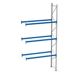 Palettenregal PR 600, Anbaufeld, H 5800 mm, max. 800 kg, 4 Traversen