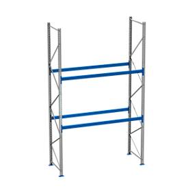 Palettenregal PR 600, Grundfeld, H 4700 mm, max. 1000 kg, 2 Traversen