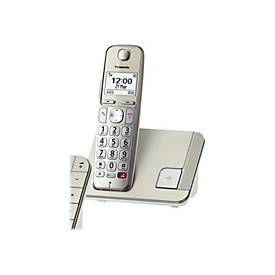 Panasonic KX-TGE250 - Schnurlostelefon - Anrufbeantworter mit Rufnummernanzeige/Anklopffunktion - DECTGAP - dreiweg Anru