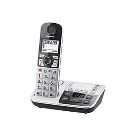 Panasonic KX-TGE520 - Schnurlostelefon - Anrufbeantworter mit Rufnummernanzeige - DECTGAP - Schwarz, Silber
