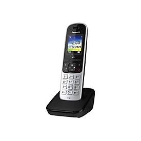 Panasonic KX-TGH710G - Schnurlostelefon mit Rufnummernanzeige/Anklopffunktion - DECTGAP - dreiweg Anruffunktion - Schwar