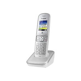 Panasonic KX-TGH710G - Schnurlostelefon mit Rufnummernanzeige/Anklopffunktion - DECTGAP - dreiweg Anruffunktion - Silver