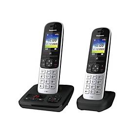 Panasonic KX-TGH722G - Schnurlostelefon - Anrufbeantworter mit Rufnummernanzeige/Anklopffunktion - DECTGAP - dreiweg Anr