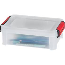 Paperflow CLIP'N STORE opbergdoos 2,5 l, transparant, met deksel, BPA-vrij, geschikt voor levensmiddelen