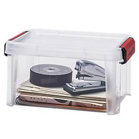 Paperflow CLIP'N STORE opbergdoos 5 L, transparant, met deksel, BPA-vrij, geschikt voor levensmiddelen