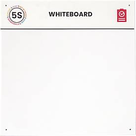 Paperflow Whiteboard, Wandmontage, magnetisch, erweiterbar, B 750 x H 750 mm, weiß