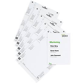 Papiereinlagen, f. 149 x 210 mm (DIN A5), 10 Schilder